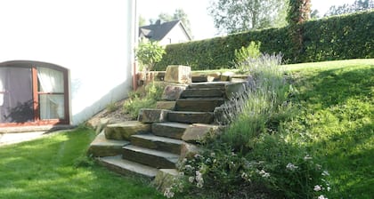 In a country house, park, rural, in the mountains, idyllic loc., pets consid.