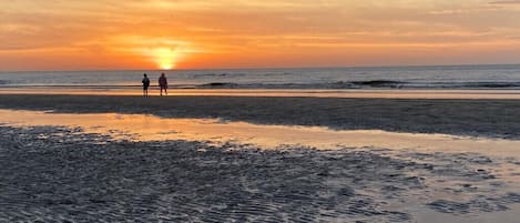 Vlak bij het strand