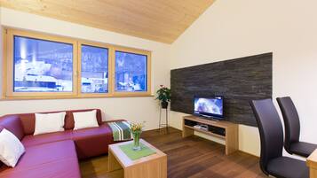 Fernseher, DVD-Player, Stereoanlage