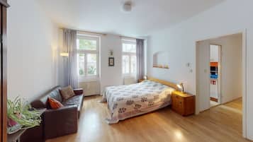 2 Schlafzimmer, BĂŒgeleisen/BĂŒgelbrett, Reisekinderbett, kostenloses WLAN