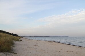 Vlak bij het strand