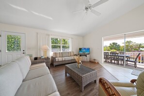 TV, toys, books, stereo