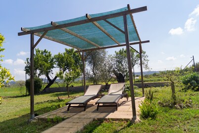Relaxing atmosphere in a Finca full of lemon and orange trees