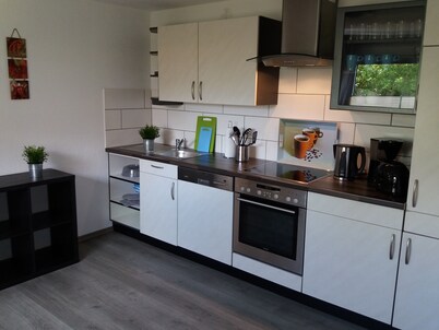 Vacation home Oll Tuun Rhauderfehn Leer Ostfriesland 6 pers. Fireplace infrared cabin