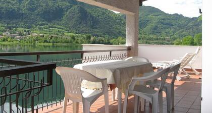 Directly on the lake