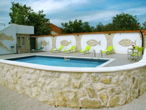Outdoor pool - Country house with pool and garden (Cista Velika)