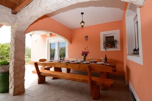 Dining - Country house with pool and garden (Cista Velika)