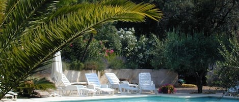 A heated pool
