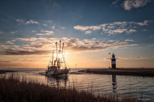 Kutterhafen Wremen mit dem kleinen Preußen