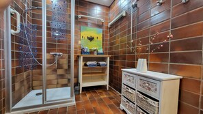 Shower, hair dryer, towels, soap - Apartment Berg & Barkenhoff vis-à-vis the Barkenhoff for 1-5 people (Worpswede)