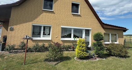 Comfortable, affordable, quiet, located at the harbor and surrounded by meadows, pets welcome