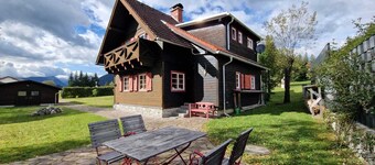 cozy house in a sunny place with a fantastic mountain panorama