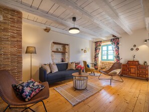 TV, fireplace, DVD player, books - Casa Santa Mare - Romantic house with private pool  (Juršici)