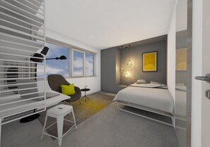 3 bedrooms, desk, iron/ironing board, travel cot - 104 sqm designer duplex apartment new build first occupancy April 2018 (Friedrichshafen)