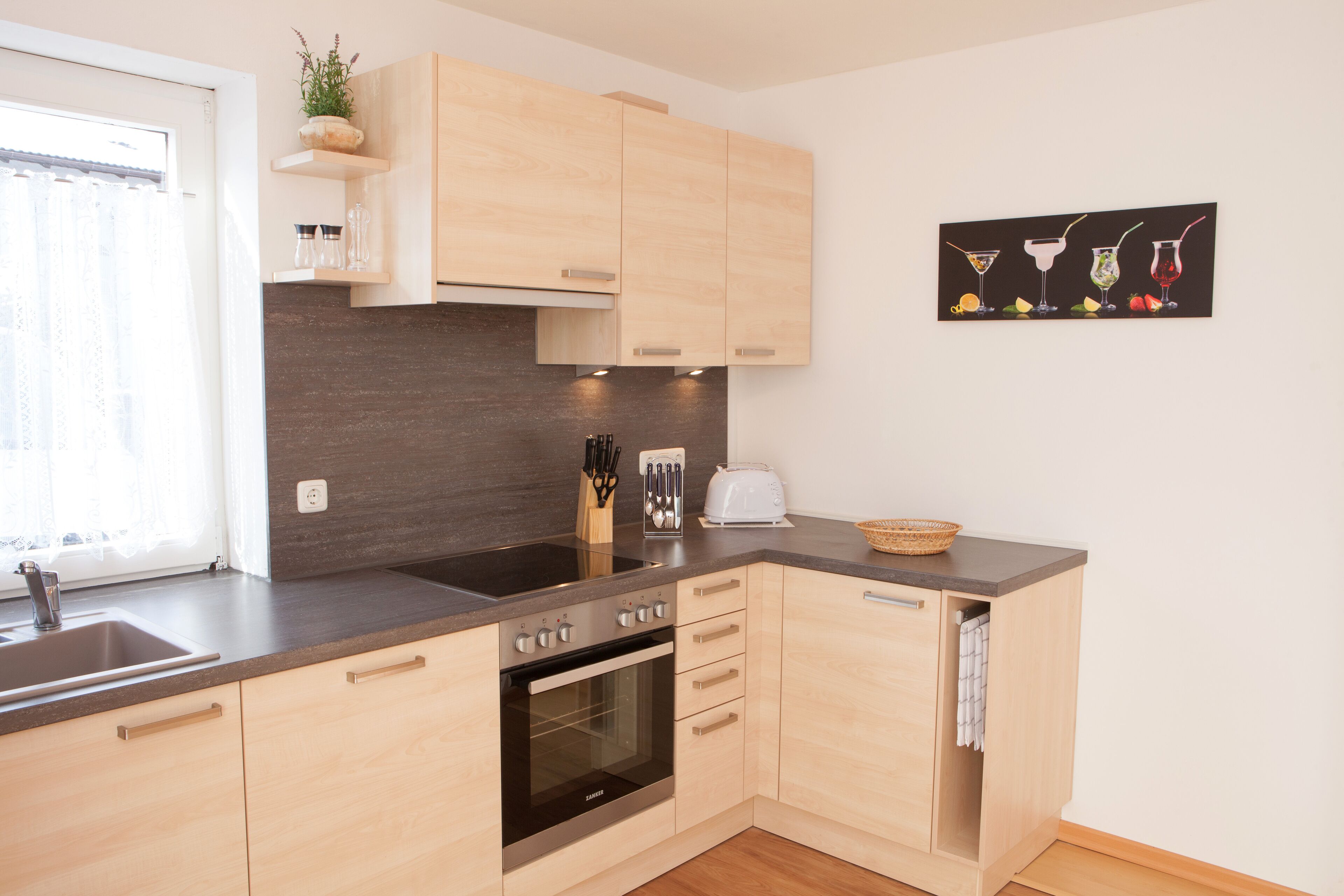 Kühlschrank, Ofen, Herdplatte, Geschirrspüler