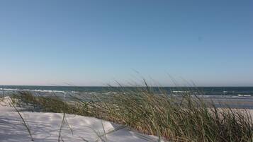Vlak bij het strand
