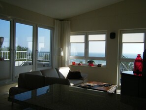 Smart-TV, Kamin, DVD-Player, Bücher