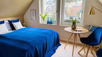 1 bedroom, travel crib, WiFi, bed sheets