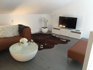 TV, DVD player, video library, stereo - New, modern stone chalet with large terrace and large pool (Rondinara) (Bonifacio)