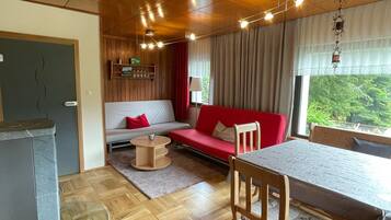 Smart-TV, Kamin, DVD-Player, Videothek