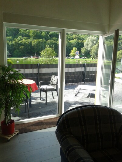 Holiday house by the lake on the ground floor barrier-free, pets allowed