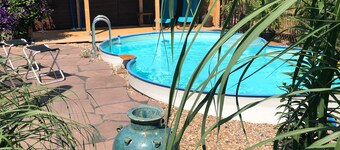 Celle Hambühren Cozy fairytale forest house Pool and sauna on the edge of the forest Wallbox