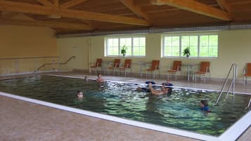 Indoor pool, a heated pool