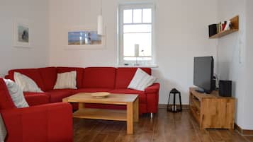 Fernseher, Kamin, DVD-Player, Tischtennisplatte