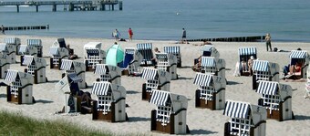 Near the Baltic Sea (800m) holiday apartment in Wustrow, quiet central location 