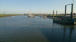 The Neßmersiel harbour in Festland - the Baltrum Line departs here for Baltrum