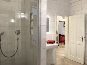 Hair dryer, towels