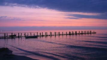 Vlak bij het strand