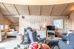 Fernseher, Kamin
