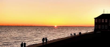 Vlak bij het strand