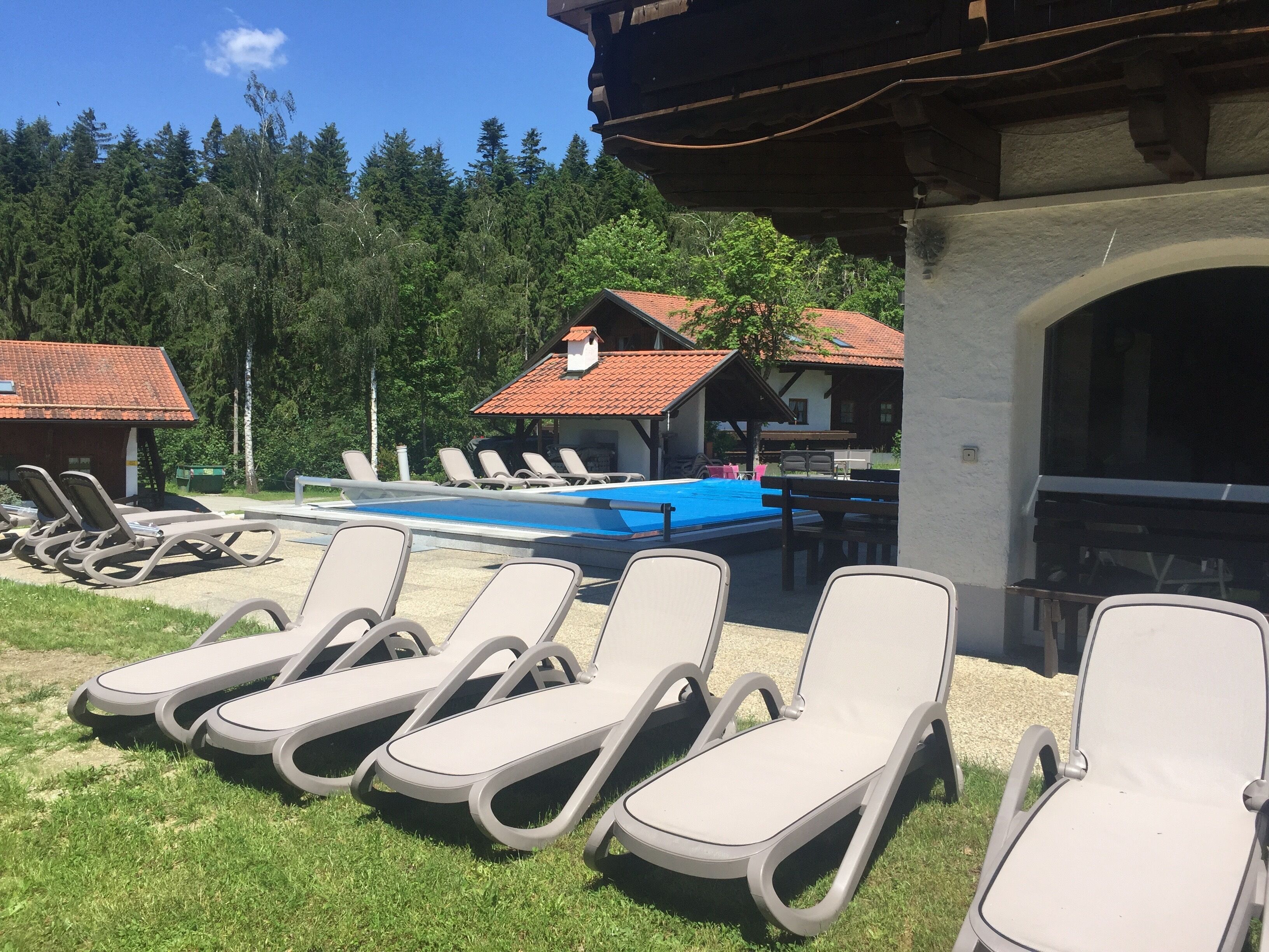 Indoor pool, a heated pool