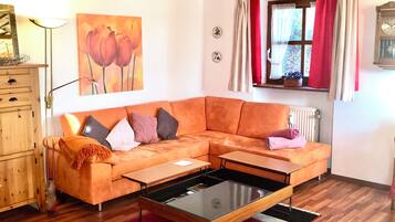 TV connectée, table de tennis de table, livres, chaßne hi-fi