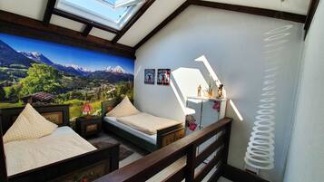 2 Schlafzimmer, BĂŒgeleisen/BĂŒgelbrett, Reisekinderbett, kostenloses WLAN