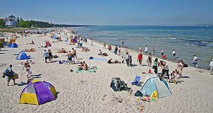 Direkte Strandlage mit Meerblick und Terrasse in Binz, 3 Zimmer