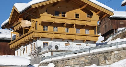 View of the Zillertal mountains, near the ski area
