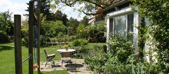 Idyllic holiday home under old walnut trees, quiet and in the countryside