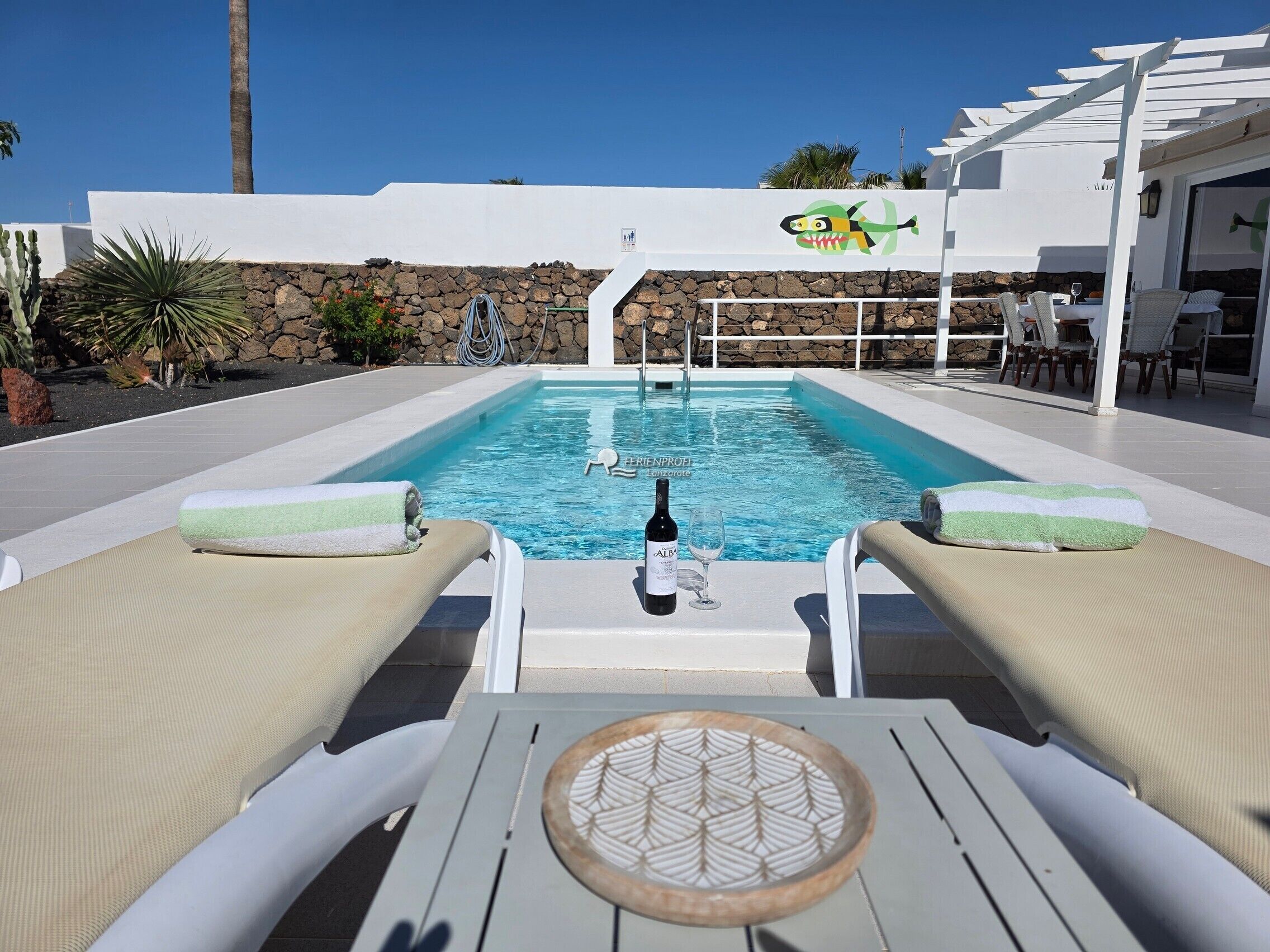 A heated pool