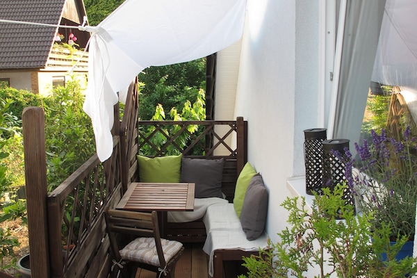 sonniger Balkon