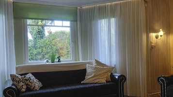 Télévision, cheminée, livres