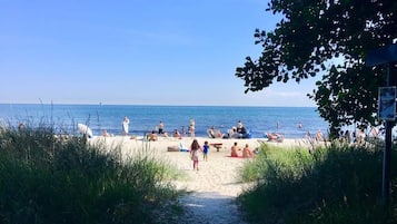 Tæt på stranden, liggestole
