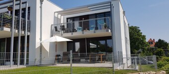Top vacation apartment near the beach with a great view of the water and Stralsund