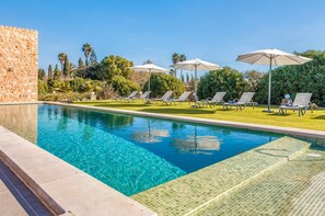 Pool - Modern Country Villa "Can Gustí" with Pool, Wi-Fi, Air Conditioning & Terrace (Manacor)