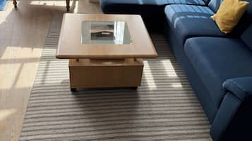 Smart TV, DVD player, books, stereo