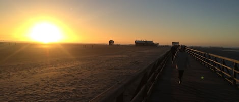 Vlak bij het strand