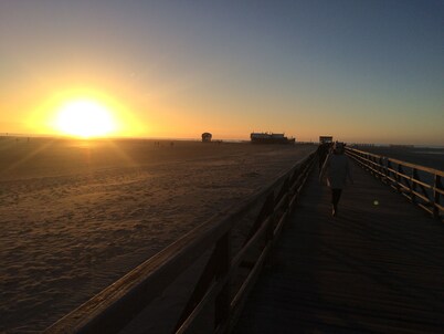 casa de vacaciones moderna en OT SPO silla de pueblo / playa en la playa en Ording, incluyendo