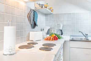 Kühlschrank, Mikrowelle, Ofen, Geschirrspüler